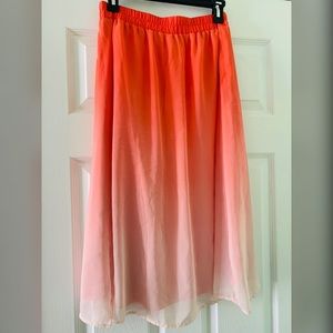 Old Navy Peachy Ombre A-Line Skirt